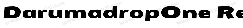 DarumadropOne Regular字体转换